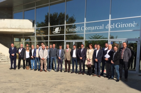 Trobada alcaldes amb conseller Rull
